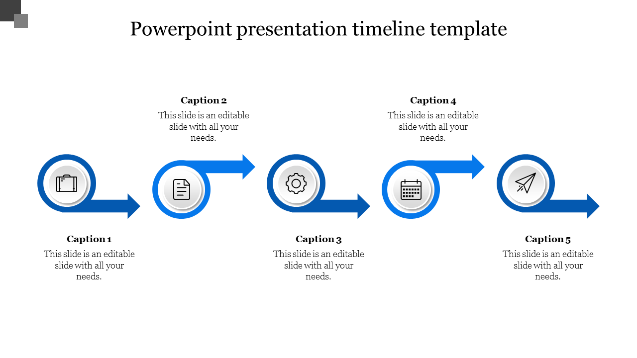 Free - Customized PowerPoint Presentation Timeline Template
